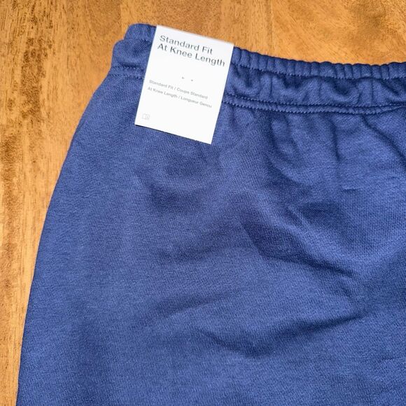 Nike Men’s Sweat Shorts Size L – Navy Blue, Embroidered Logo, NWT - Picture 7 of 8